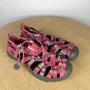 Keen Newport Women's 5 Lace Up Waterproof Red Sandal Hiking Walking Comfort Shoe